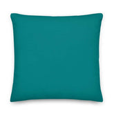 Linda Woman Face Abstract Line Art Decorative Throw Pillow Cushion - Green, Pillow, $ 64.50, A Moment Of Now™
